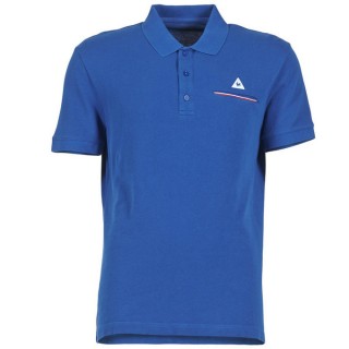 Le Coq Sportif Partido Ss Bleu - Polos Manches Courtes Homme Remise Paris en ligne